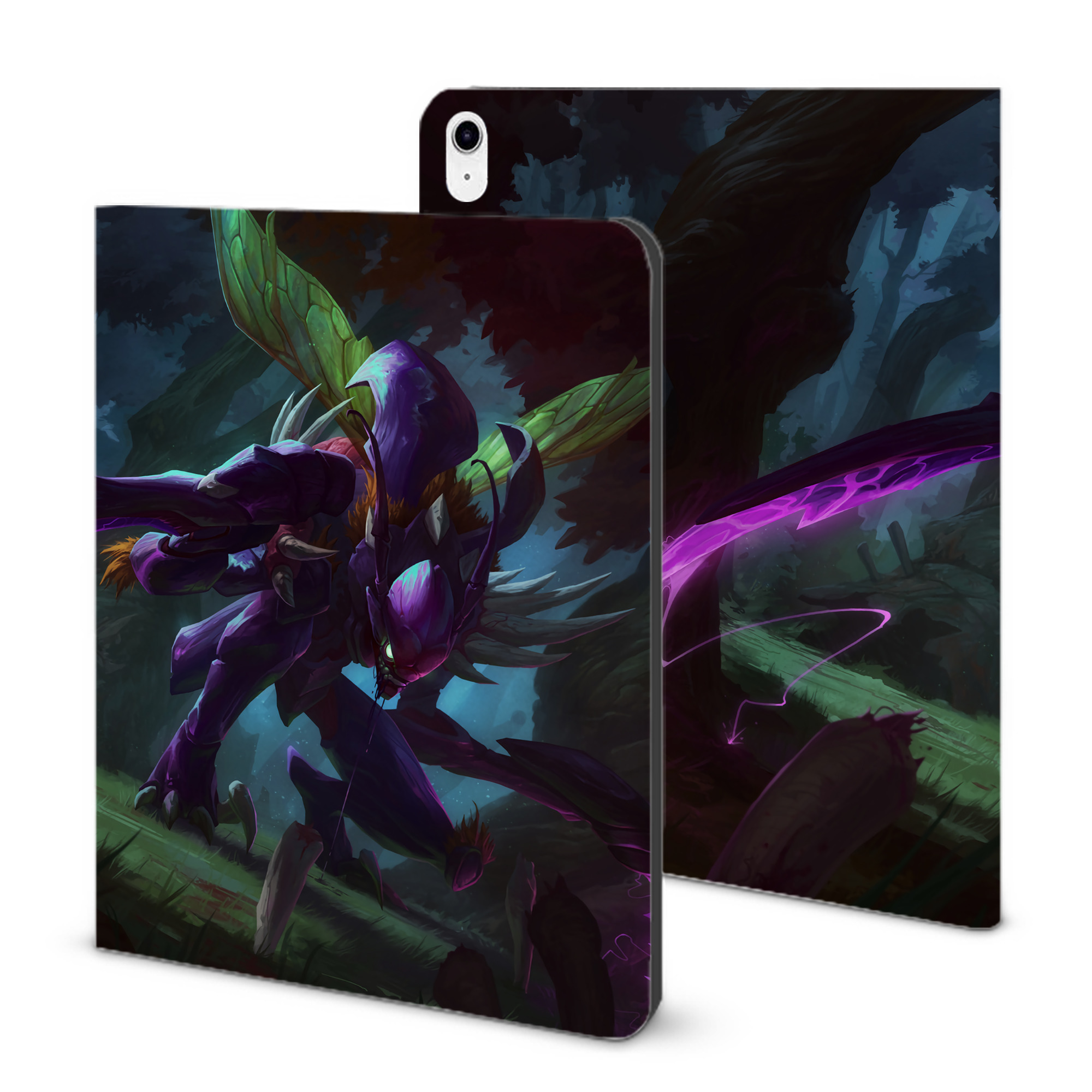 （画像用） リーグ・オブ・レジェンド League of Legends LOL IPad ケース ブック型 PUレザー TPU 耐衝撃 軽量 薄型 ペン収納なし 全面保護 IPad 各モデル対応
